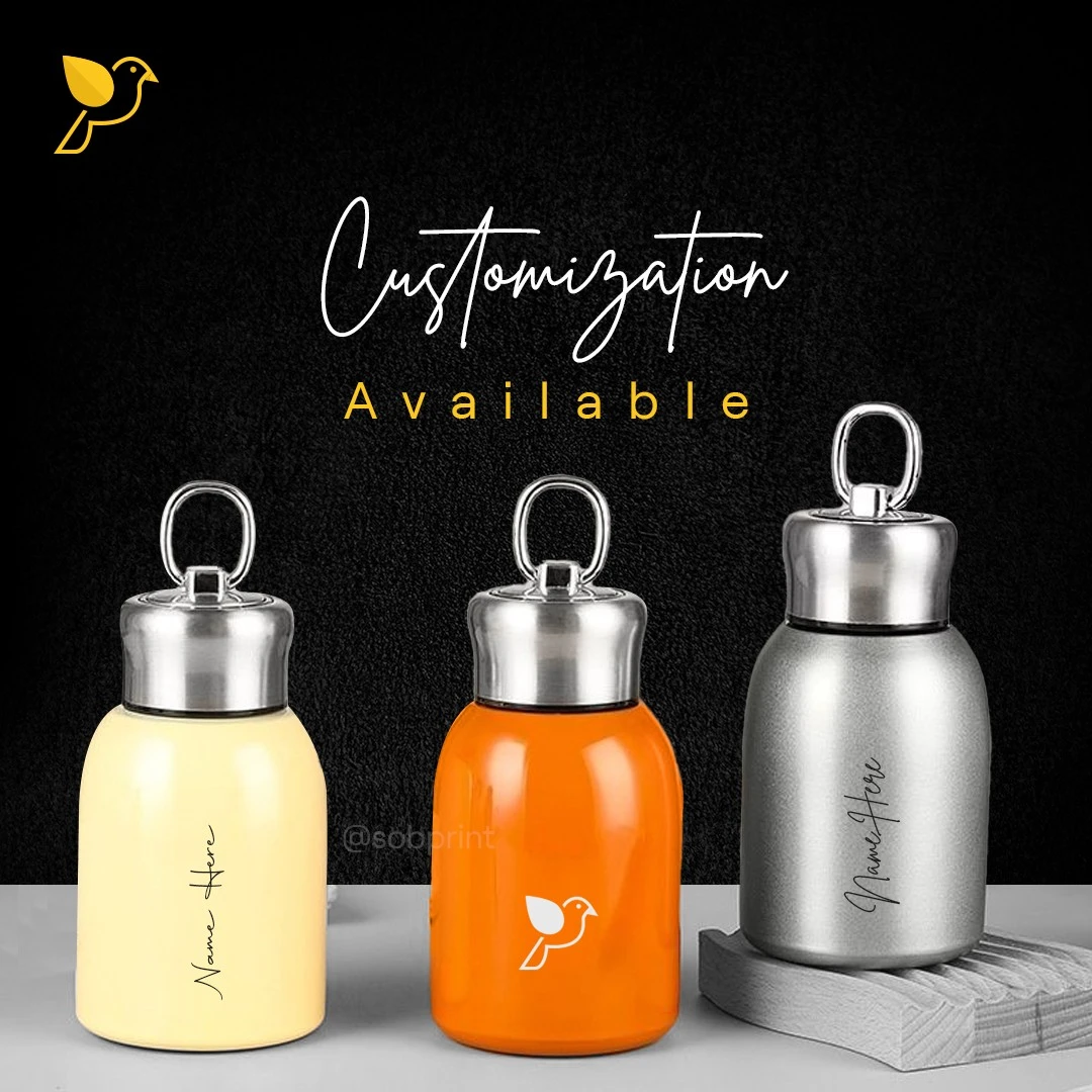 Mini Portable Stainless-Steel Water Bottle